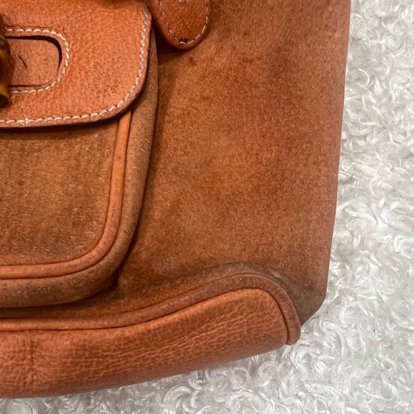 Gucci Vintage Bamboo Suede Mini Backpack - Picture 12 of 14